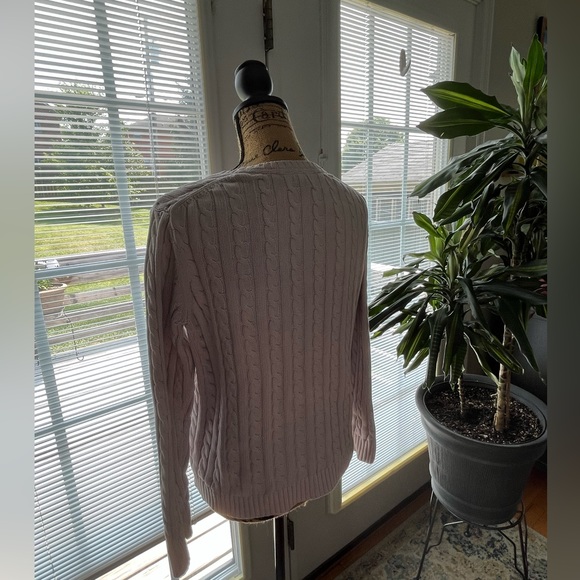 LL Bean Cable Knit Crew Sweater! - Picture 4 of 5